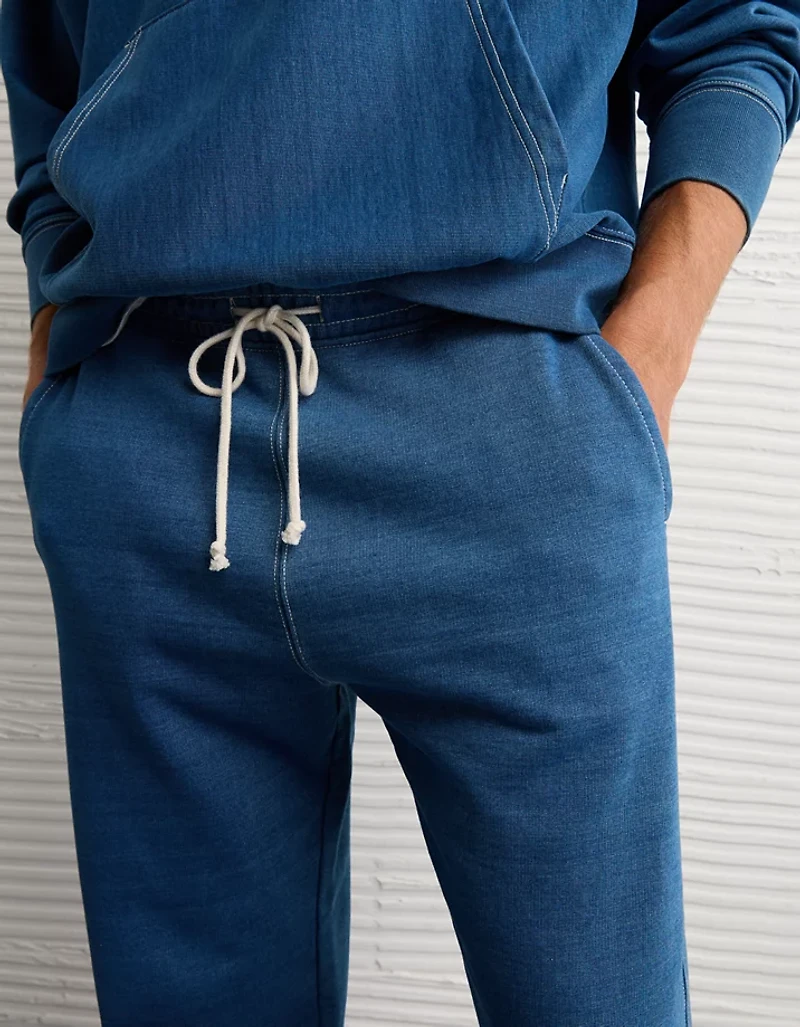 AE Indigo-Dyed Cotton Jogger