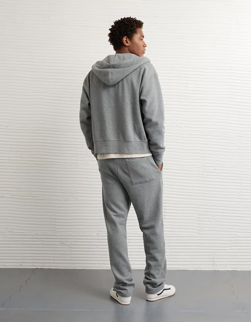 Pantalon en molleton à ourlet ouvert lourd Luxe décontracté AE