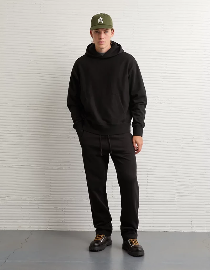 AE Laidback Luxe Heavyweight Open-Hem Sweatpant