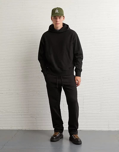 AE Laidback Luxe Heavyweight Open-Hem Sweatpant