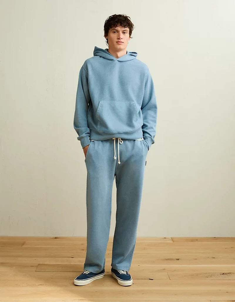 AE Laidback Luxe Heavyweight Open-Hem Sweatpant