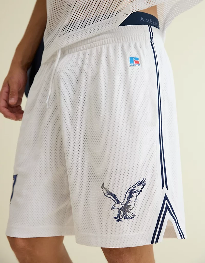 Short en maille de 7 po AE x Russell Athletic