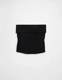 AE It Knit Foldover Tube Top