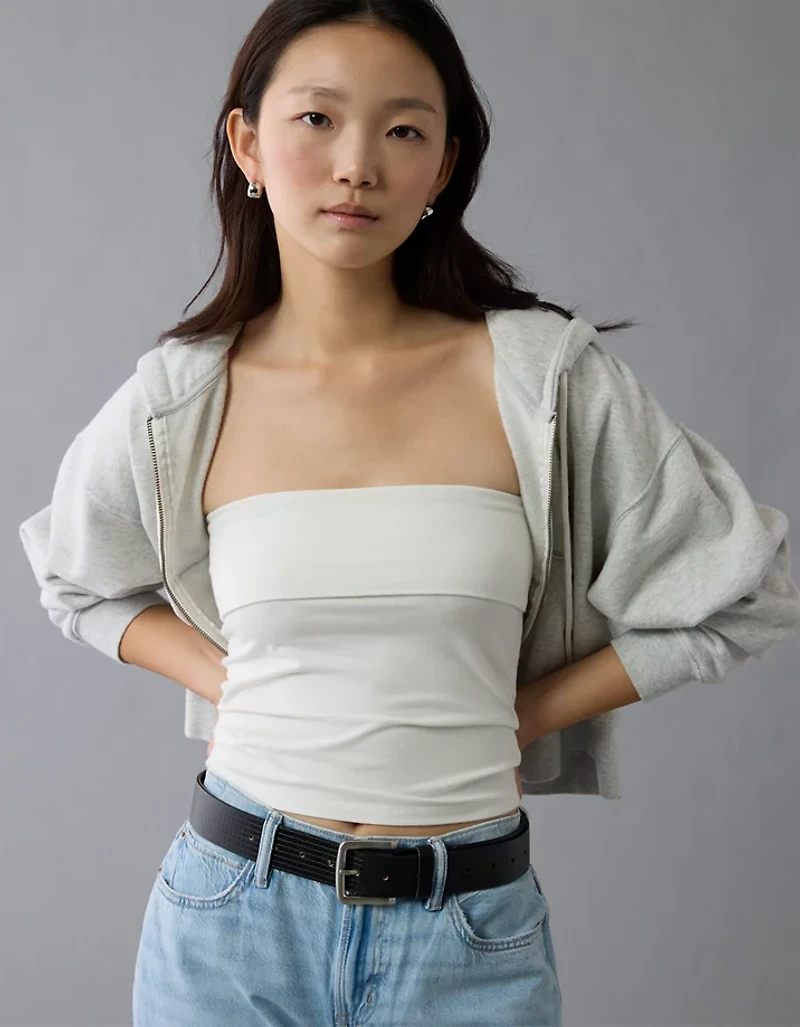 AE It Knit Foldover Tube Top