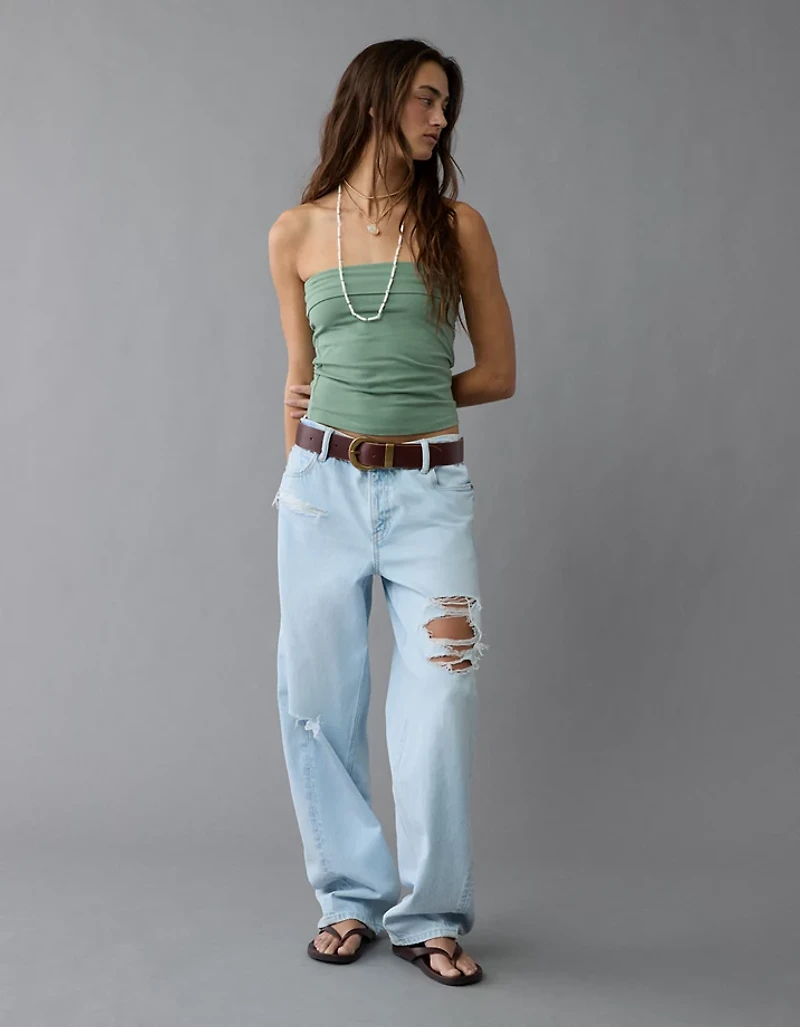 AE It Knit Foldover Tube Top