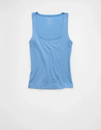 Débardeur pelucheux à décolleté carré AE