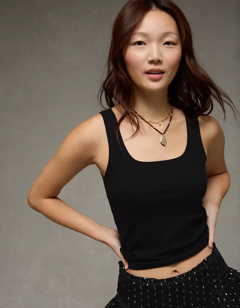 AE Square Neck Plush Tank Top
