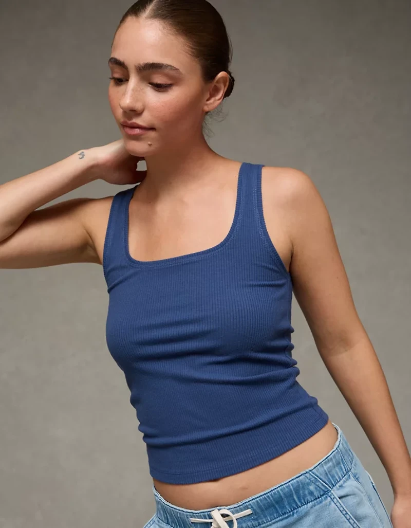 AE Square Neck Plush Tank Top