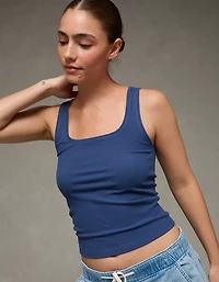 AE Square Neck Plush Tank Top