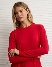 Petit t-shirt à manches longues Doux et sexy AE