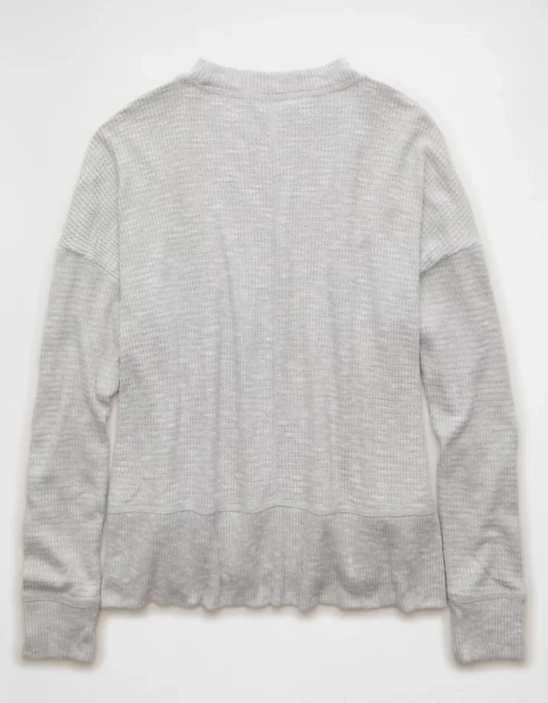 AE Long Sleeve Plush Crew Neck Top