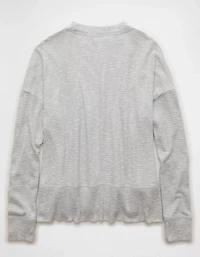 AE Long Sleeve Plush Crew Neck Top