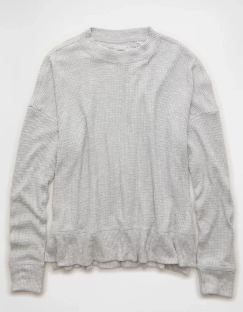 AE Long Sleeve Plush Crew Neck Top