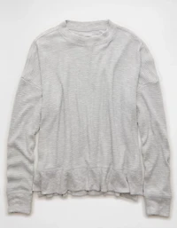 AE Long Sleeve Plush Crew Neck Top