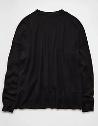 AE Long Sleeve Plush Crew Neck Top