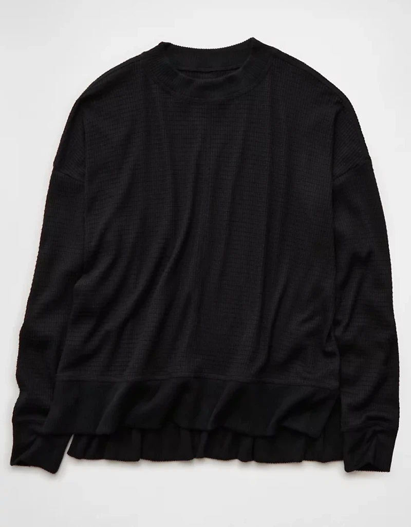 AE Long Sleeve Plush Crew Neck Top