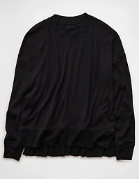AE Long Sleeve Plush Crew Neck Top