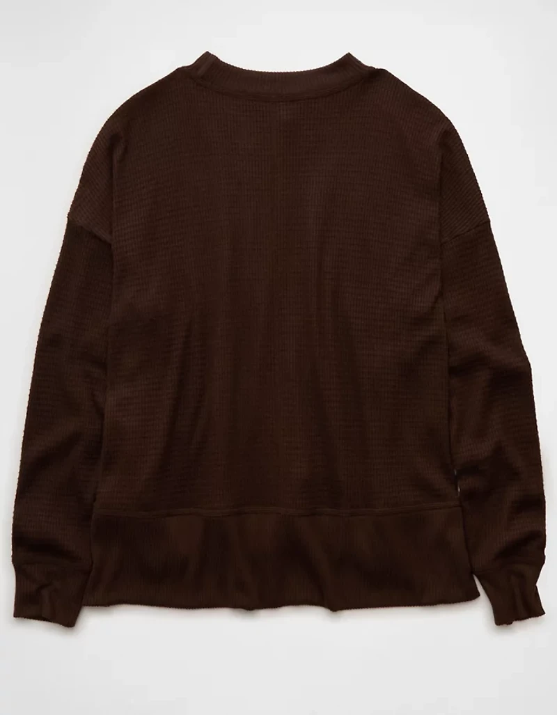 AE Long Sleeve Plush Crew Neck Top