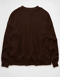 AE Long Sleeve Plush Crew Neck Top
