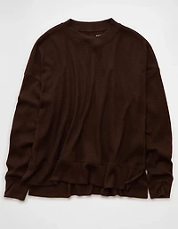 AE Long Sleeve Plush Crew Neck Top