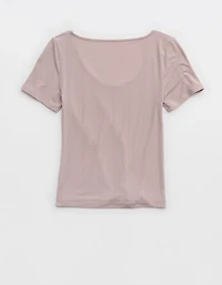 Superchill Modal Rib Short Sleeve Scoop T-Shirt
