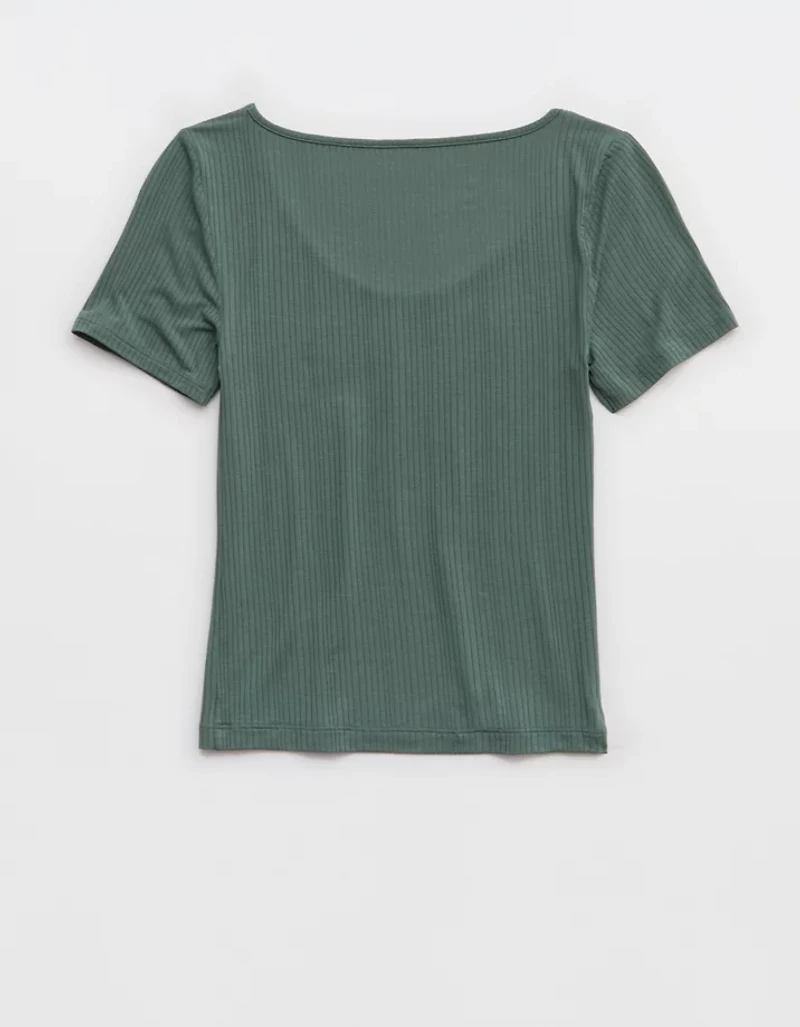 Superchill Modal Rib Short Sleeve Scoop T-Shirt