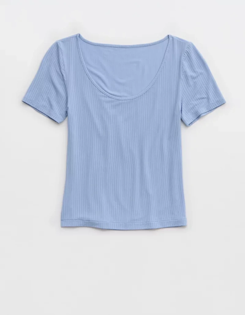 Superchill Modal Rib Short Sleeve Scoop T-Shirt
