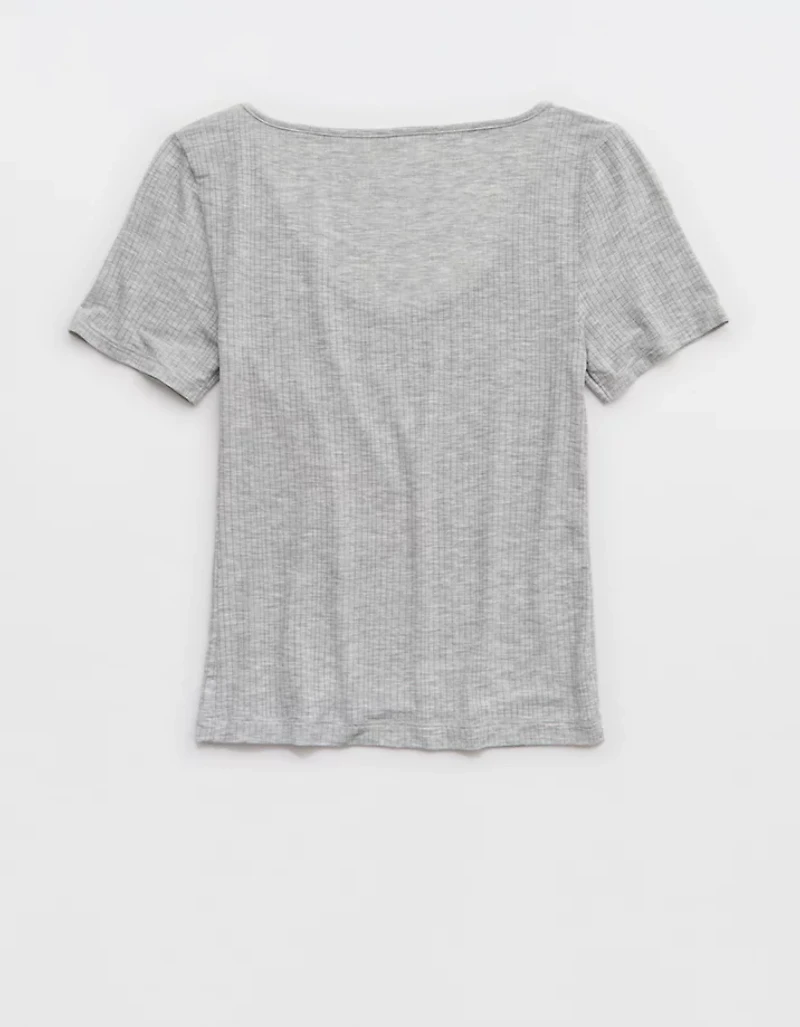 Superchill Modal Rib Short Sleeve Scoop T-Shirt