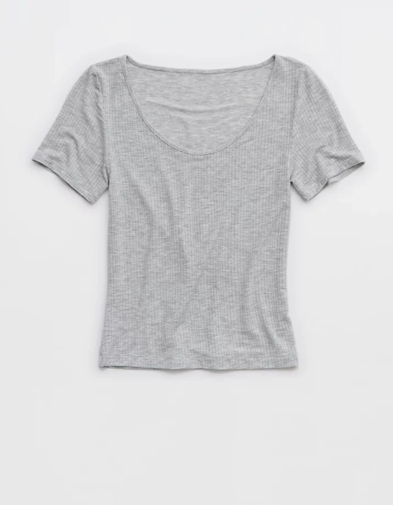 Superchill Modal Rib Short Sleeve Scoop T-Shirt