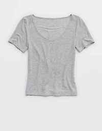 Superchill Modal Rib Short Sleeve Scoop T-Shirt