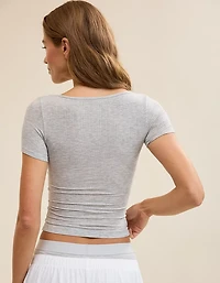 Superchill Modal Rib Short Sleeve Scoop T-Shirt