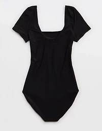 SMOOTHEZ Short Sleeve Square Neck Bodysuit