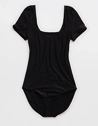 SMOOTHEZ Short Sleeve Square Neck Bodysuit