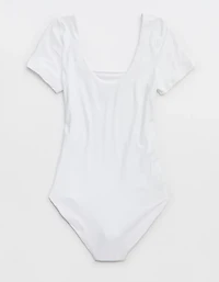 SMOOTHEZ Short Sleeve Square Neck Bodysuit