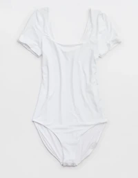 SMOOTHEZ Short Sleeve Square Neck Bodysuit