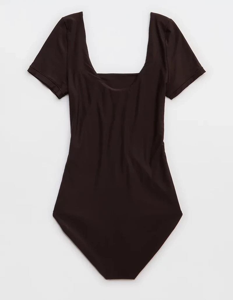 SMOOTHEZ Short Sleeve Square Neck Bodysuit