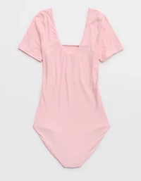 SMOOTHEZ Short Sleeve Square Neck Bodysuit