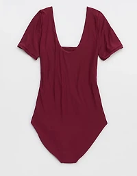 SMOOTHEZ Short Sleeve Square Neck Bodysuit