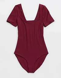 SMOOTHEZ Short Sleeve Square Neck Bodysuit