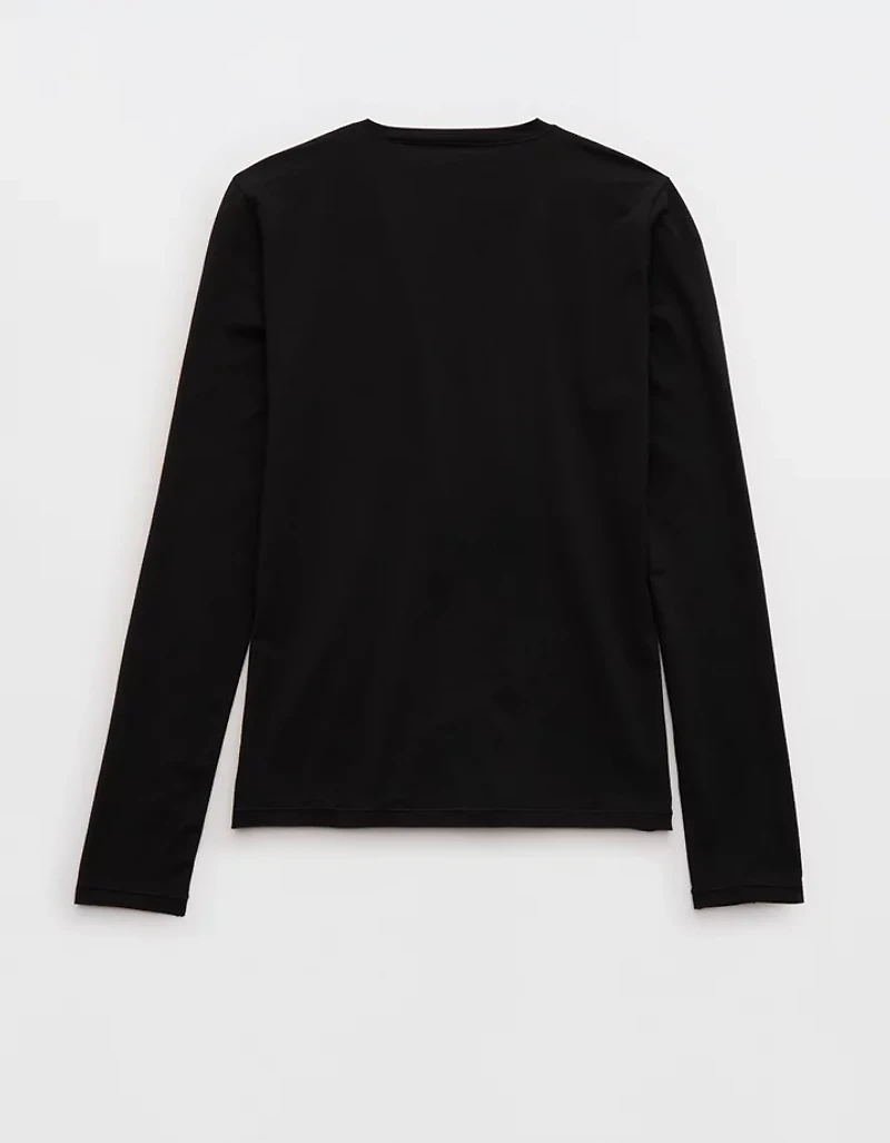 SMOOTHEZ Cotton Blend BESTEES Long Sleeve Crew T-Shirt