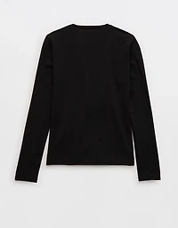 SMOOTHEZ Cotton Blend BESTEES Long Sleeve Crew T-Shirt