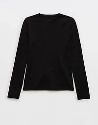 SMOOTHEZ Cotton Blend BESTEES Long Sleeve Crew T-Shirt