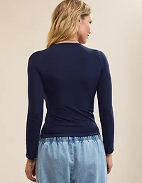 SMOOTHEZ Cotton Blend BESTEES Long Sleeve Crew T-Shirt