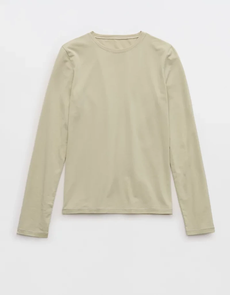 SMOOTHEZ Cotton Blend BESTEES Long Sleeve Crew T-Shirt