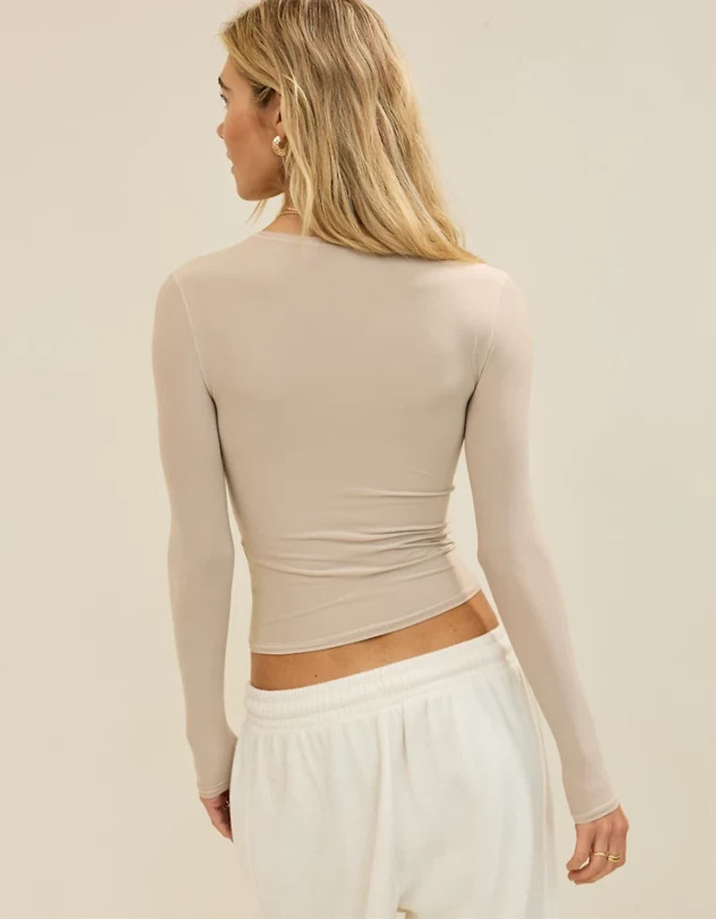 SMOOTHEZ Long Sleeve Crew T-Shirt