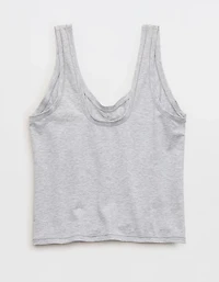 SMOOTHEZ Cotton Blend Ruched Tank Top