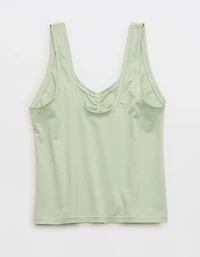 SMOOTHEZ Cotton Blend Ruched Tank Top