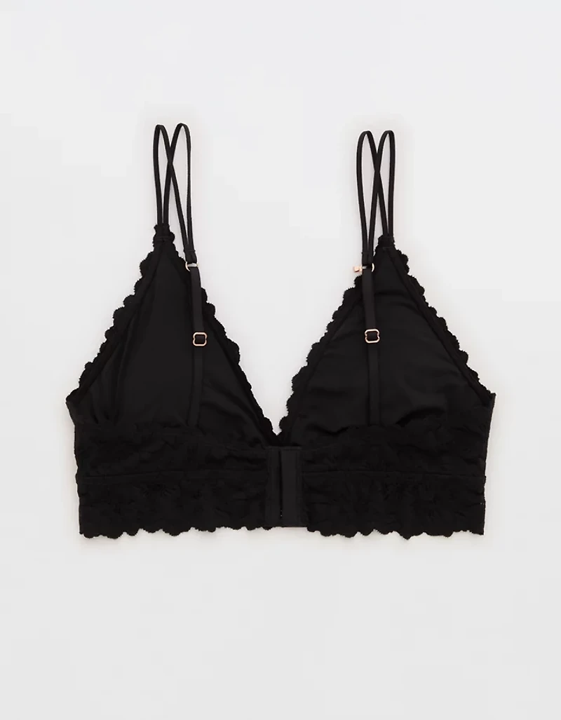 Show Off Rosey Lace Padded Plunge Bralette