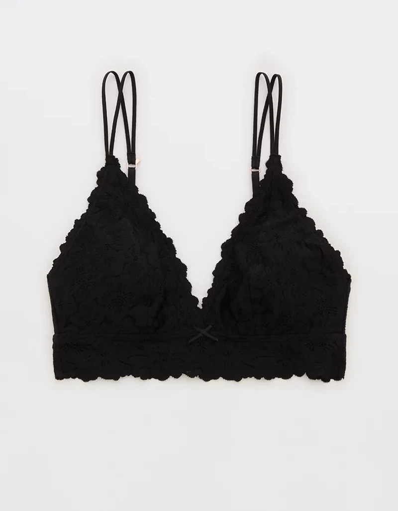 Show Off Rosey Lace Padded Plunge Bralette