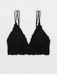 Show Off Rosey Lace Padded Plunge Bralette